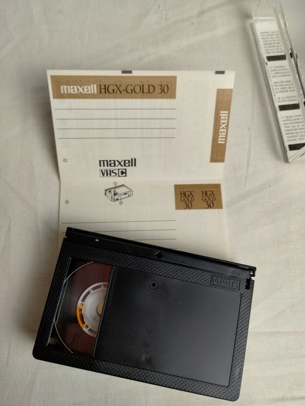 Maxell TC-30 VHS-C Camcorder Videocassette Tape HGX Gold Premium High Grade New